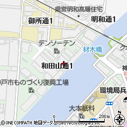 富士通テン周辺の地図