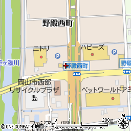 岡山県岡山市北区野殿西町周辺の地図