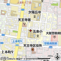 大阪市立五条小学校周辺の地図