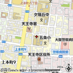 大阪市立五条小学校周辺の地図