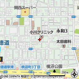 カラスヤマデンキ永和店周辺の地図