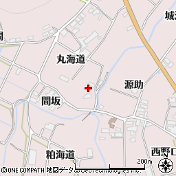 愛知県田原市野田町丸海道29周辺の地図