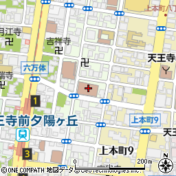 ゆうちょ銀行天王寺店周辺の地図
