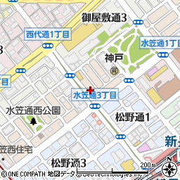 三宮クリーニング　新長田店周辺の地図