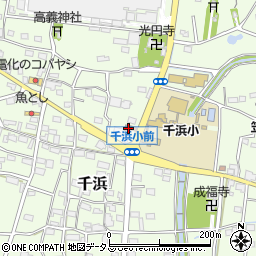 大東千浜郵便局周辺の地図