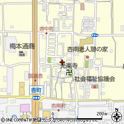 奈良県奈良市杏町299周辺の地図