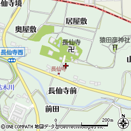 長仙寺公衆トイレ周辺の地図