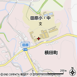 奈良市立田原小学校周辺の地図