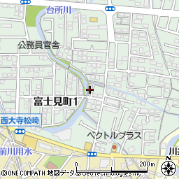 岡山県岡山市東区富士見町1丁目24周辺の地図