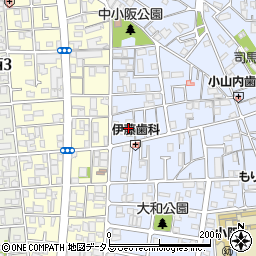 大阪府東大阪市下小阪1丁目27周辺の地図