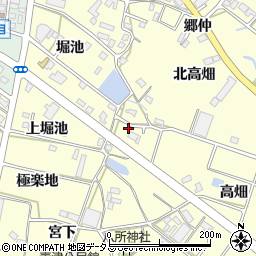 愛知県田原市神戸町北高畑8周辺の地図