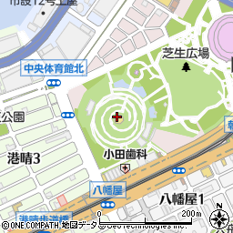 Ａｓｕｅアリーナ大阪周辺の地図