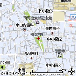 彌榮神社周辺の地図