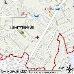 兵庫県神戸市西区伊川谷町（有瀬）周辺の地図