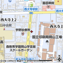 富国生命保険岡山支社西大寺営業所周辺の地図