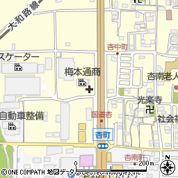 奈良県奈良市杏町292周辺の地図