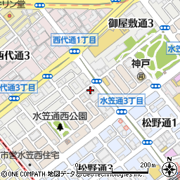 近畿産業信用組合長田支店周辺の地図