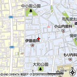 大阪府東大阪市下小阪1丁目28周辺の地図