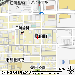 岡山県岡山市北区桑田町周辺の地図