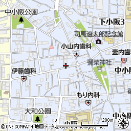 ラフィーネ山内東大阪５号館周辺の地図