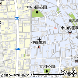 大阪府東大阪市下小阪1丁目27-8周辺の地図