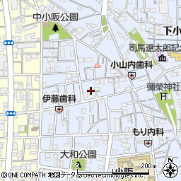 大阪府東大阪市下小阪1丁目29周辺の地図