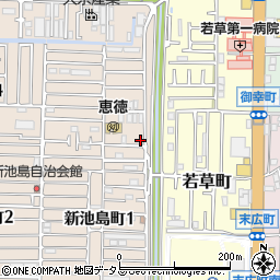 岡村モータープール周辺の地図