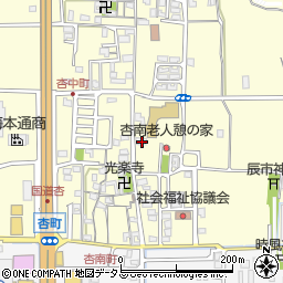 奈良県奈良市杏町419周辺の地図