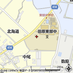 愛知県田原市神戸町（中尾）周辺の地図