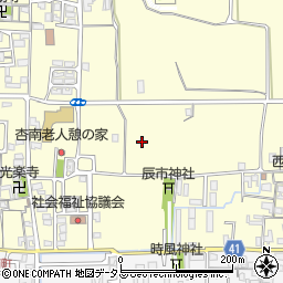 奈良県奈良市杏町周辺の地図