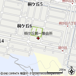 桐ヶ丘集会場周辺の地図