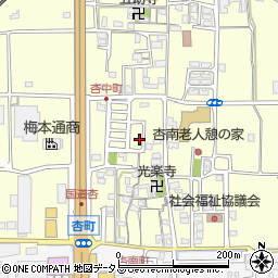 奈良県奈良市杏町302周辺の地図