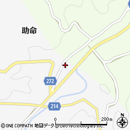奈良県山辺郡山添村助命249周辺の地図