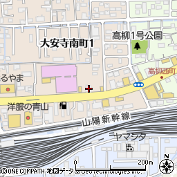 カーセンター大安寺周辺の地図