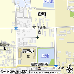 奈良県奈良市杏町584周辺の地図