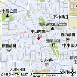 大阪府東大阪市下小阪1丁目31-6周辺の地図