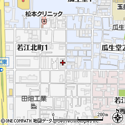 若江北町１丁目平屋４周辺の地図