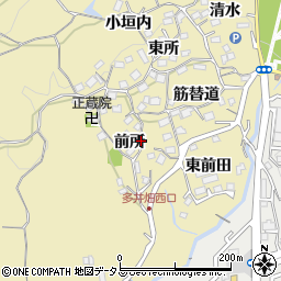 兵庫県神戸市須磨区多井畑前所周辺の地図
