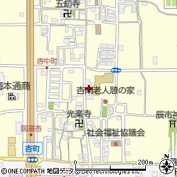 奈良県奈良市杏町418周辺の地図