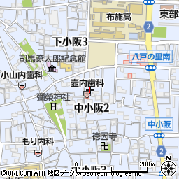 崇教真光　東大阪中道場周辺の地図