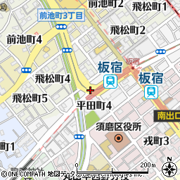 平田南橋東周辺の地図