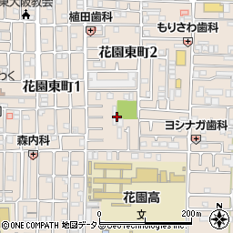 大阪府東大阪市花園東町周辺の地図