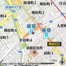 兵庫県神戸市須磨区平田町周辺の地図