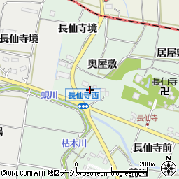 愛知県田原市六連町奥屋敷周辺の地図