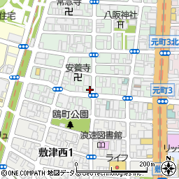 フローレンス難波元町周辺の地図