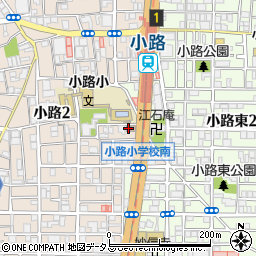 小路会館周辺の地図