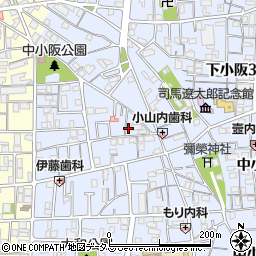 大阪府東大阪市下小阪1丁目20-13周辺の地図