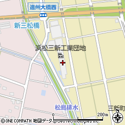 静岡県浜松市中央区三新町487周辺の地図