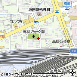 岡山県岡山市北区高柳西町周辺の地図