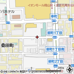 岡山県岡山市北区下石井周辺の地図